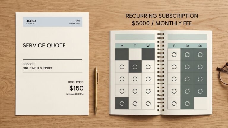 Comparison of fixed-quote IT support and subscription-based IT support pricing for small businesses